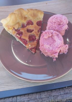 Une photo de Glace framboise