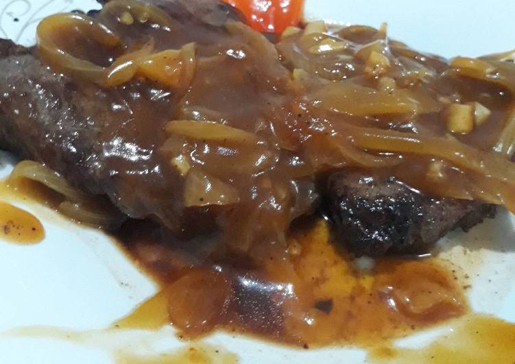 Beef steak saos lada hitam