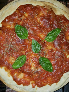 Una foto de Pizza casera