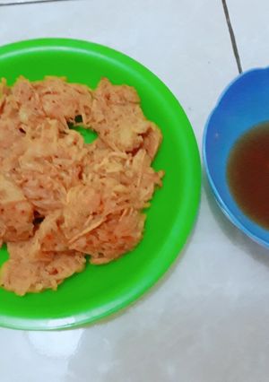 Foto resep Bakwan Ubi Rambat aka Bala2 Ubi dan Kuah Cuko Pempek