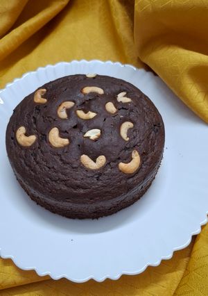 A picture of Wheat flour and dates cake (Healthy cake).
