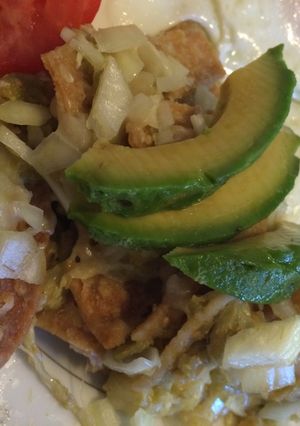 Una foto de Chilaquiles Verdes