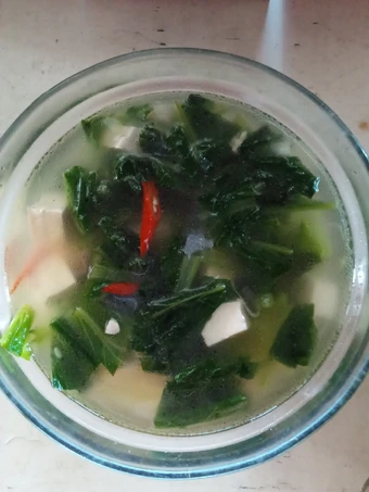 Cara Gampang Membuat Resep Bening sawi hijau+ tahu yang  Bikin Ketagihan Anti Ribet, Bikin Ngiler