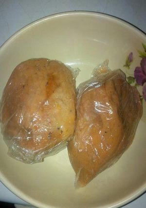 A picture of Moi-Moi (bean balls).