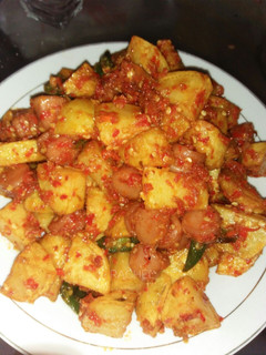 Foto resep Balado kentang sosis