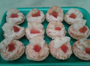Una foto de Canapés de kanikama