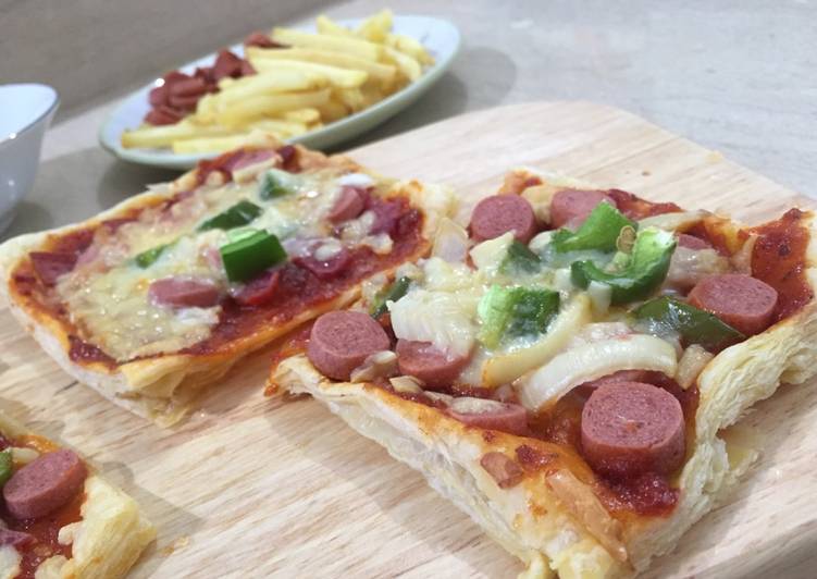 Resep Puff Pizza Homemade, Enak Banget