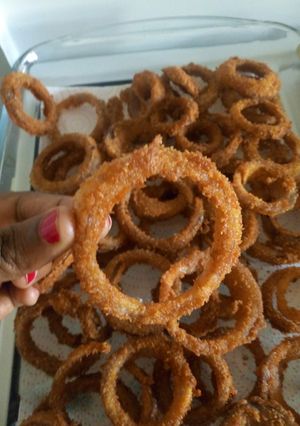 A picture of Crispy Onion Rings.
