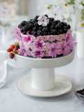 Käsekuchen mit Brombeeren