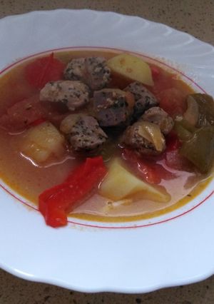 Una foto de Marmitako de atún