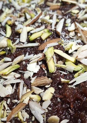A picture of Khajoor ka Halwa.