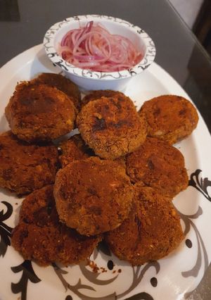 A picture of Rajma galauti kabab.