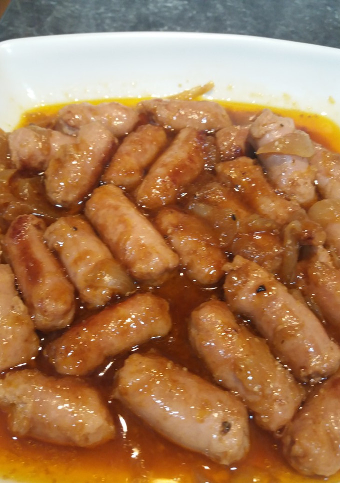 Una foto de Salchichas en salsa