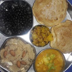 A picture of Navmi Mata bhog thali.