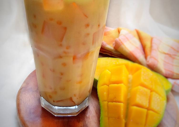 Bagaimana Membuat 🥭 Mango Sago Milk 🥭 Anti Gagal