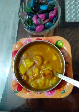 टमाटर आलू संग मूंग दाल की मंगोड़ी की सब्जी रेसिपी मुख्य फोटो