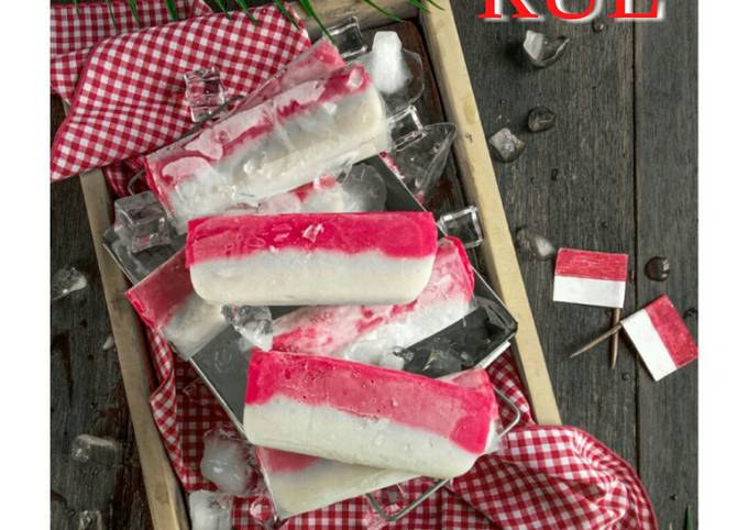 Cara Memasak Es Kue Merah Putih Anti Gagal