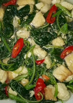 Foto resep Bening bayam tahu