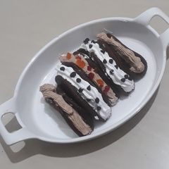 A picture of Eggless Chocolate Omelete Cake.