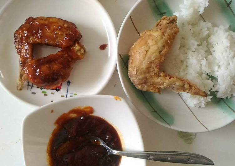Bagaimana Menyiapkan Spicy Chicken Wings ala Richeese / Sayap Ayam Krispy Pedass, Enak Banget