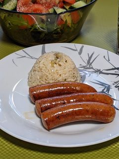 Una foto de Arroz del día con manzana