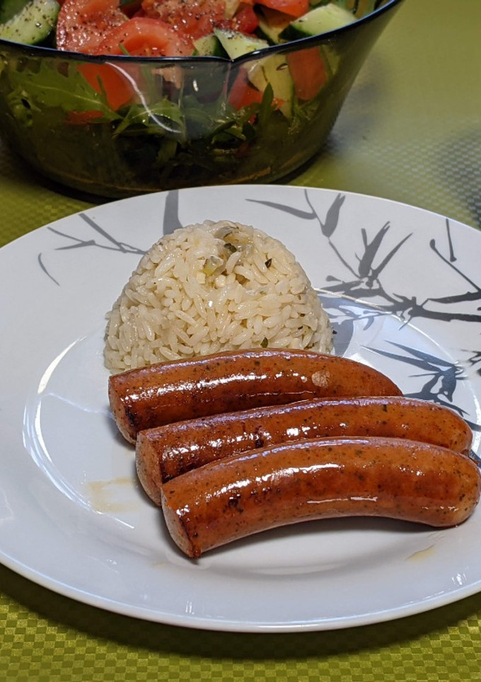Una foto de Arroz del día con manzana
