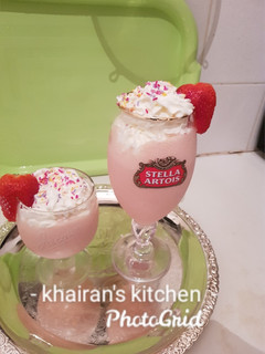 Strawberry Milkshake ainihin hoton girkin