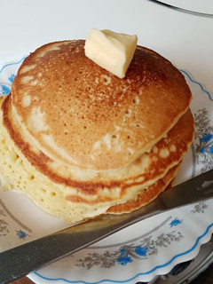 A picture of Fluffy American style pancakes.