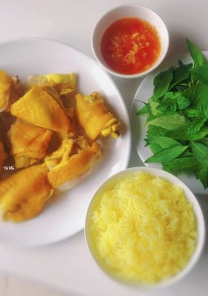 Hình của món Cơm GÀ luộc.