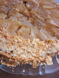 Una foto de Tarta invertida de manzana. Basada en receta de muffin