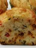 Medvehagymás színes muffin