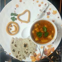 A picture of गटटे की सब्जी.