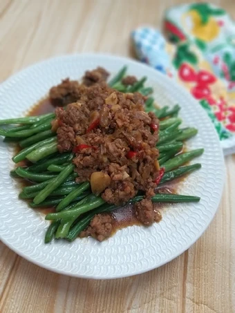 Cara Sederhana Membuat Resep  Buncis Cah sapi ala Ta Wan simple yang Lezat, Bikin Ketagihan