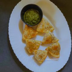 A picture of Mutton Keema Samose.