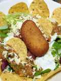 Chickpea Taco Salad with Breaded Jalapeño