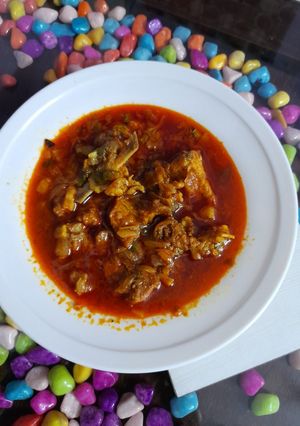 A picture of Mutton Curry.