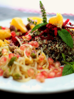 Una foto de Ensalada de quinoa y granada