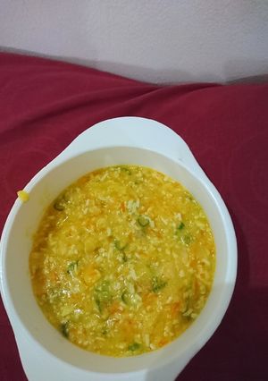 Foto resep Bubur jagung salmon #mpasi 1+