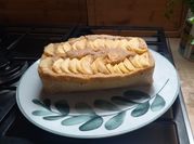 Una foto de bizcocho saludable