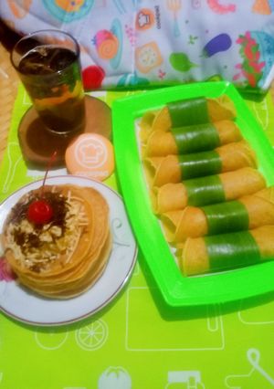 Foto resep Pancake pisang gulung special ultah cookpad ke.11💐🌹💯