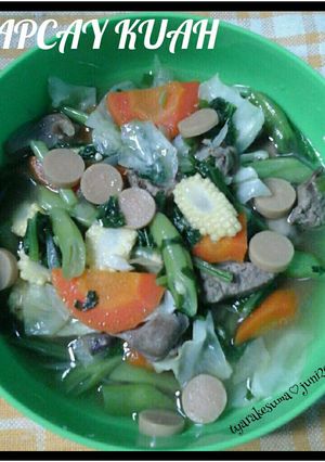 Foto resep Capcay kuah sederhana