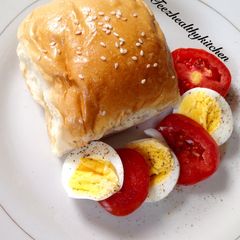 A picture of Bread and egg.
