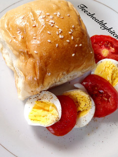 A picture of Bread and egg.