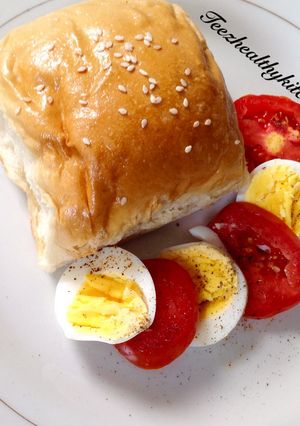 A picture of Bread and egg.