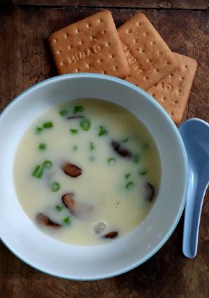 Foto resep Sup Krim Isi Buncis dan Jamur