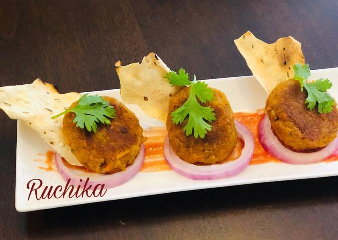 Recipe of Quick Paav bhaji kababs