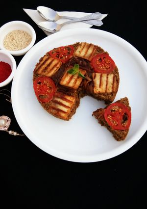 A picture of Savory Upside Down Cake.