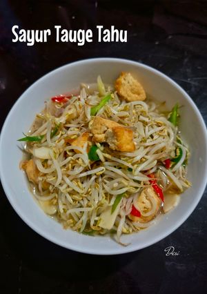 Foto resep Sayur Tauge Tahu