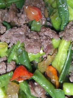 Foto resep Tumis kacang panjang+daging sapi