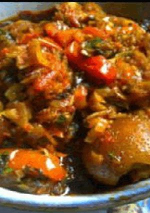 A picture of Nkwobi,.